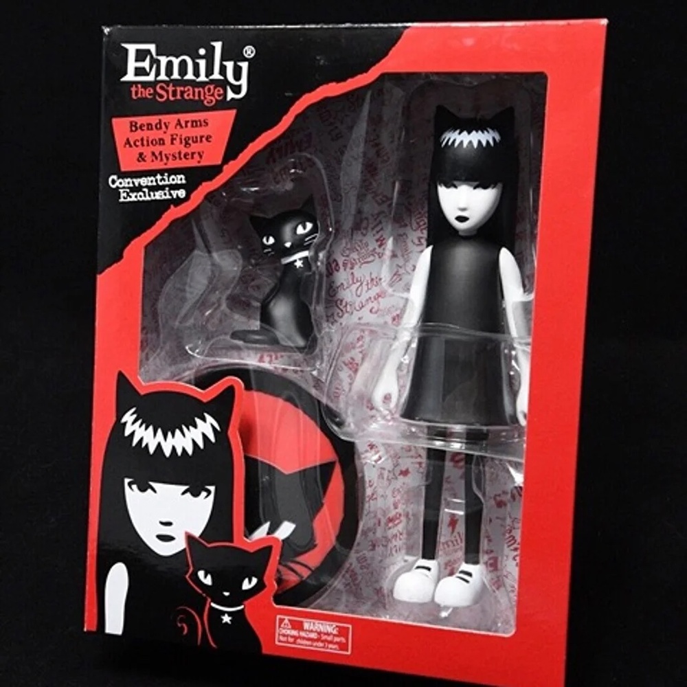 SDCC 2023 Exclusive Toynami Emily The Strange Bendy Action Figure Mystery Cat